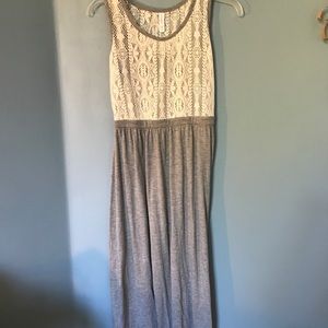 Grey lace Maxi dress